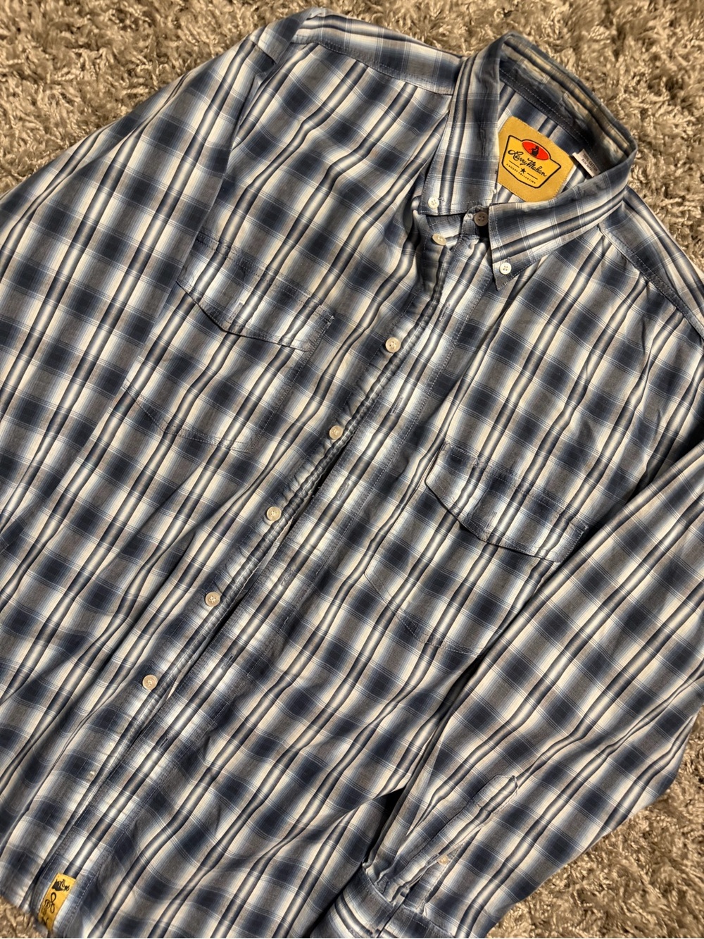 90s 2000s Larry Mahan Cowboy Collection Plaid Button Down Shirt